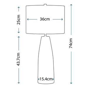 Bränd ek 1 ljus bordslampa Elstead small 5