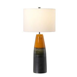 Bränd ek 1 ljus bordslampa Elstead small 0