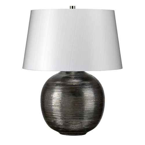 Kontrollera Caesar bordslampa med 1 lampa - Silver Elstead