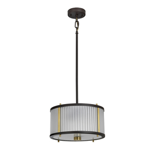 Corona 2-ljus taklampa - Museum Bronze Elstead small 1