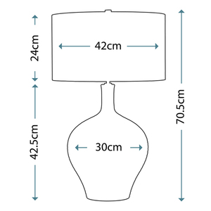 Eden Park 1 ljus bordslampa Elstead small 2