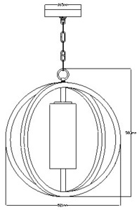 Pendellampa Allier Liten Elstead small 1