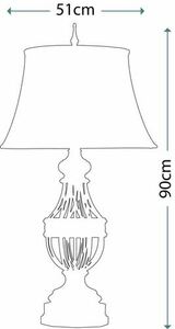 Augustine 1 ljus bordslampa Elstead small 5