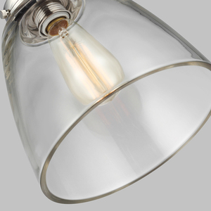 Baskin 1-ljus taklampa - polerad nickel Elstead small 2