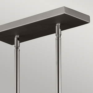 Hobson 3-ljus ljuskrona för köksö Satin Nickel Elstead small 1