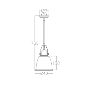 Hobson 1 taklampa åldrad mässing Elstead small 4