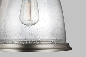 Hobson 1-ljus taklampa medium satin nickel Elstead small 1
