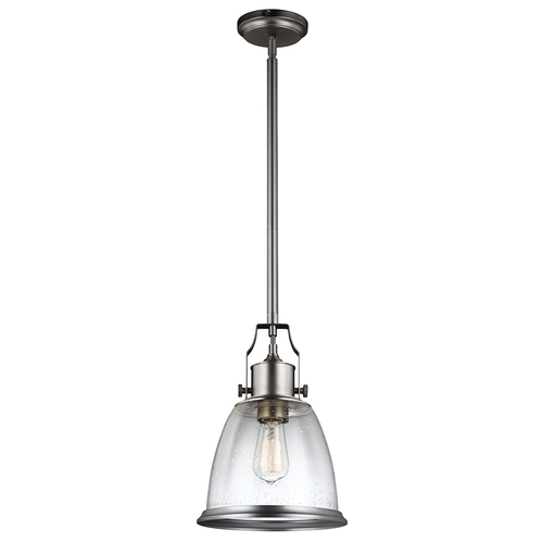 Kontrollera Hobson 1-ljus taklampa medium satin nickel Elstead