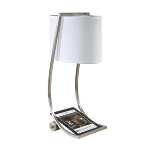 Lex bordslampa med 1 lampa - borstat stål Elstead small 1