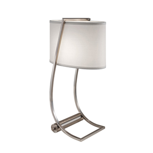 Lex bordslampa med 1 lampa - borstat stål Elstead small 0