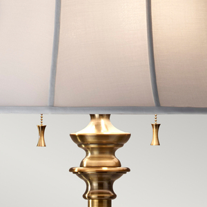 Stateroom 2 ljus golvlampa - Bali mässing Elstead small 4