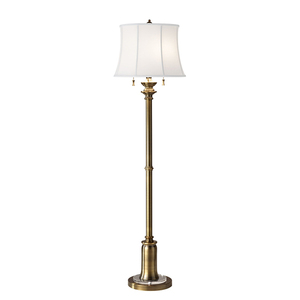 Stateroom 2 ljus golvlampa - Bali mässing Elstead small 0