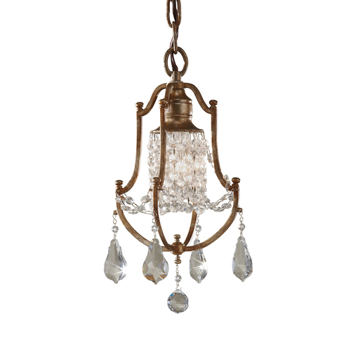 Kontrollera Valentina 1-ljus minihängande lampa Elstead.