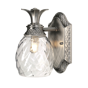 Plantation 1-ljus vägglampa - polerad antik nickel Elstead small 0