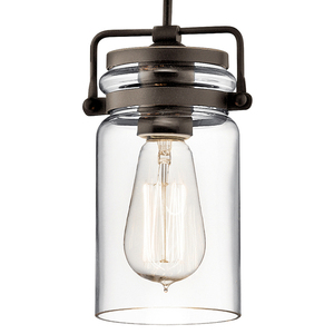 Brinley 1-ljus minihängande lampa - Olde Bronze Elstead small 1