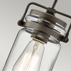 Brinley 1-ljus minihängande lampa - Olde Bronze Elstead small 2