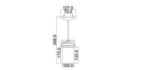 Brinley 1-ljus minihängande lampa - Olde Bronze Elstead small 4