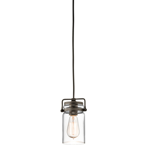 Brinley 1-ljus minihängande lampa - Olde Bronze Elstead small 0