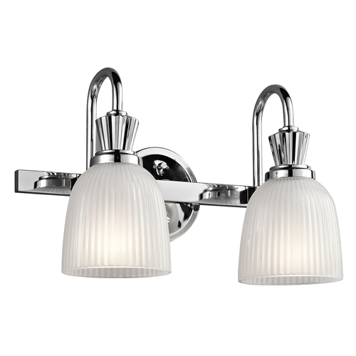 Kontrollera Cora vägglampa med 2 ljus Elstead
