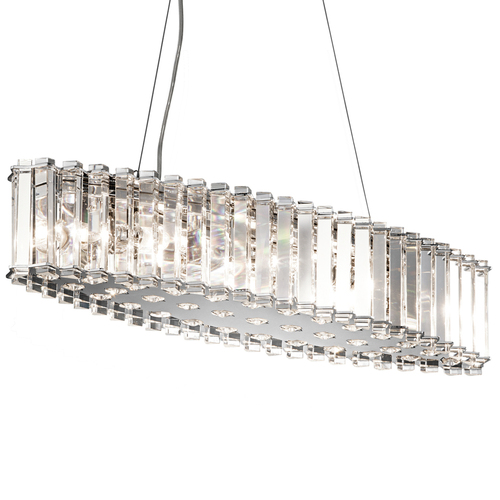 Kontrollera Crystal Skye 8-ljus ljuskrona för ö Elstead