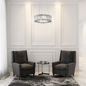 Crystal Skye 6-ljus taklampa Elstead small 1