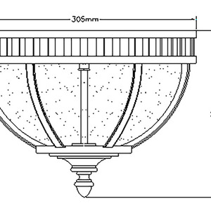 Halleron 3-ljus taklampa Elstead small 1