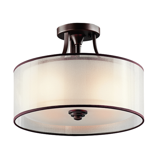 Kontrollera Plafond Lacey 3 - Mission Brons Elstead