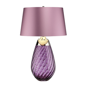 Lena 2 Ljus Stor Plommon Bordslampa Elstead small 3