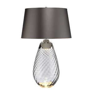 Lena 2 ljus stor rök bordslampa Elstead small 0