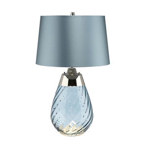 Lena 2 Ljus Liten Blå Bordslampa Elstead small 0