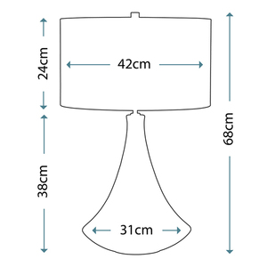 Pinner 1 ljus bordslampa Elstead small 2