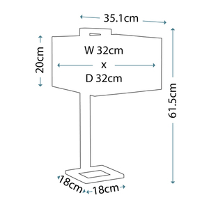 Plein 1 ljus bordslampa Elstead small 2