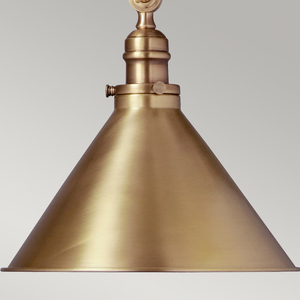 Provence 1-ljus vägglampa/pendel - åldrad mässing Elstead small 3