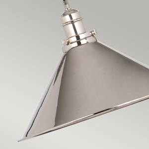 Provence 1-ljus hängande lampa - polerad nickel Elstead small 4
