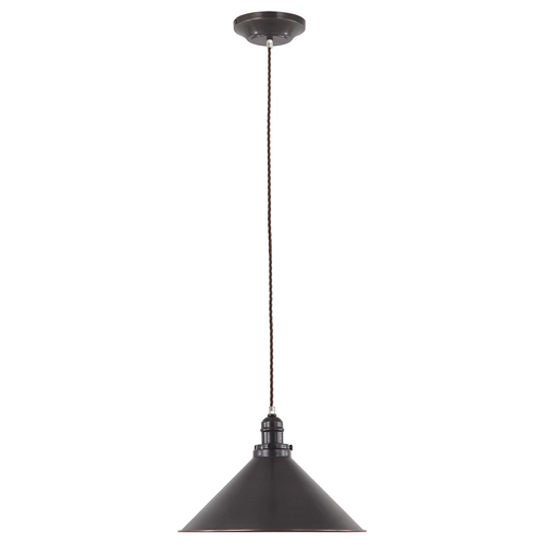 Kontrollera Provence 1 ljus taklampa - gammal brons Elstead