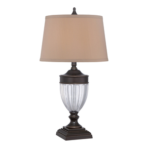 Dennison 1 ljus bordslampa - Paladian brons Elstead small 0