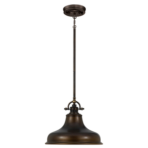 Emery 1-ljus medium pendellampa - Palladian brons Elstead. small 0
