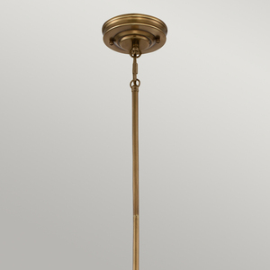 Emery 1-ljus minihängande lampa - blekt mässing Elstead small 4