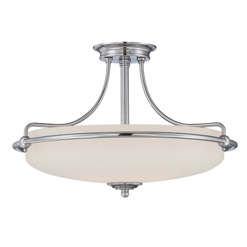 Kontrollera Griffin 4-ljus halvljuslampa - antik nickel Elstead