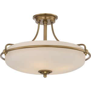 Griffin 4 plafond - blekt mässing Elstead small 0