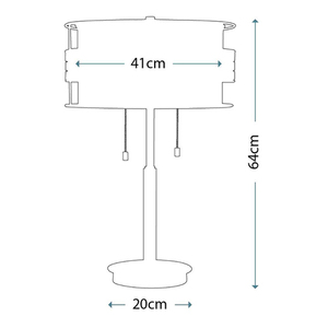 Laguna 2 ljus bordslampa Elstead small 4