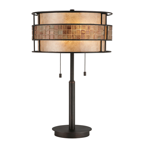 Kontrollera Laguna 2 ljus bordslampa Elstead