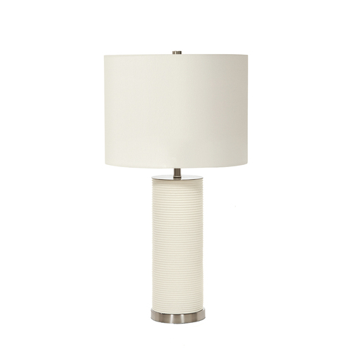 Kontrollera Ripple 1 ljus bordslampa - vit Elstead