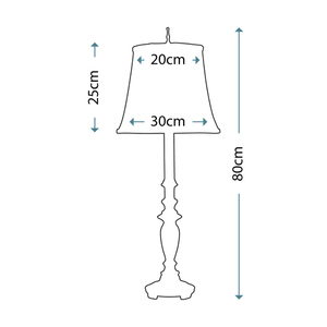 Maine 1 ljus bordslampa Elstead small 1
