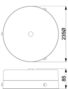 Tamar 1 Plafond - Polerad krom Elstead small 4