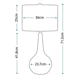 Upton 1 ljus bordslampa Elstead small 2