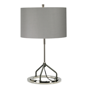 Vicenza bordslampa - vit polerad nickel Elstead small 0