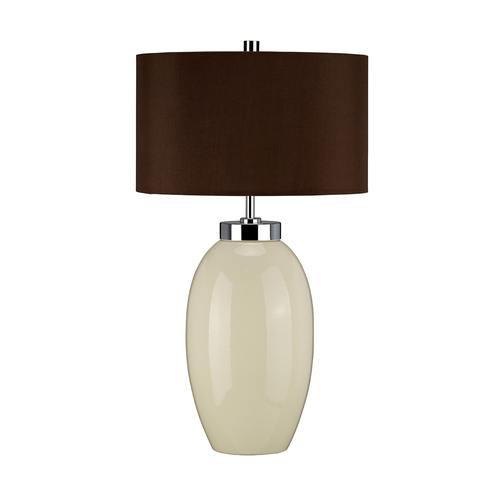 Kontrollera Victor 1 ljus liten bordslampa - grädde Elstead