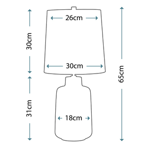 Woolwich 1 ljus bordslampa Elstead small 2