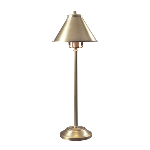 Kontrollera Provence 1 ljus sticklampa - åldrad mässing Elstead